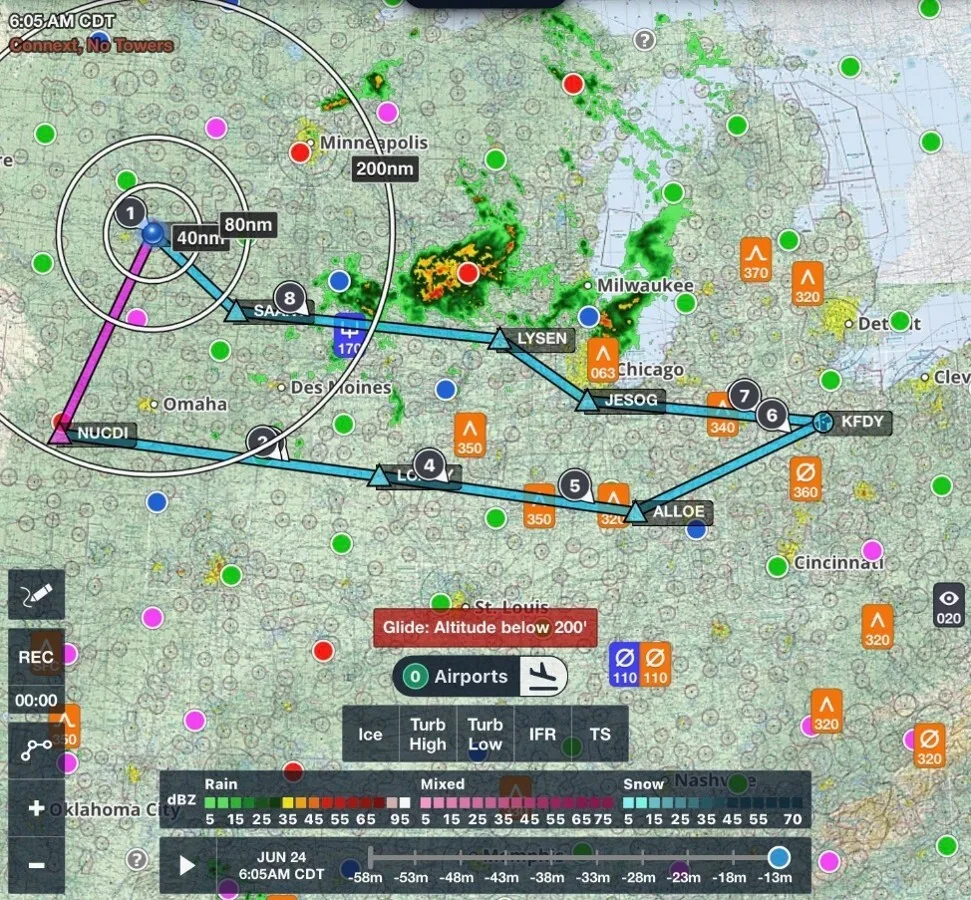 2026 July Aerial Crop Tour Route
